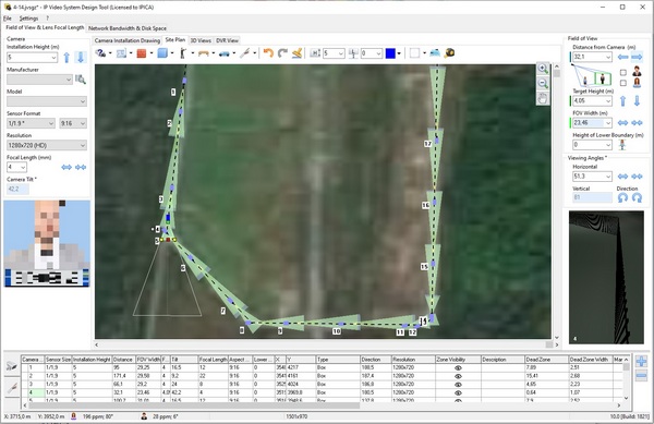 camera spacing bol'shoj perimeter video surveillance airport.